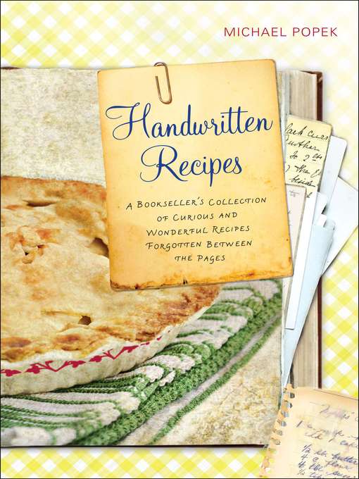 Title details for Handwritten Recipes by Michael Popek - Available